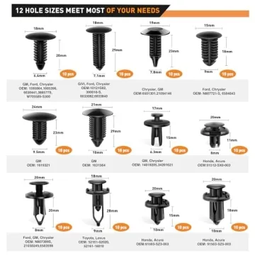 Trim Removal Tool Set - 238Pcs Auto Fasteners