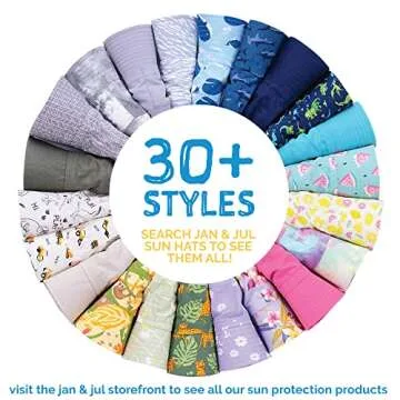 JAN & JUL Summer Baby Girl Sun-Hat for Toddler, with Strings (M: 6-24 Months, Lavender)