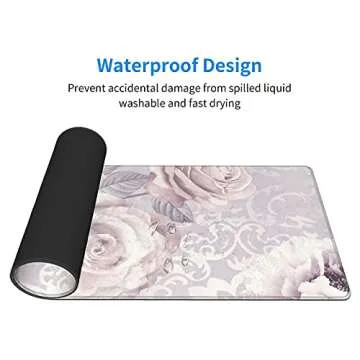 Vintage Rose Floral Gaming Mouse Pad – XL Ergonomic Design