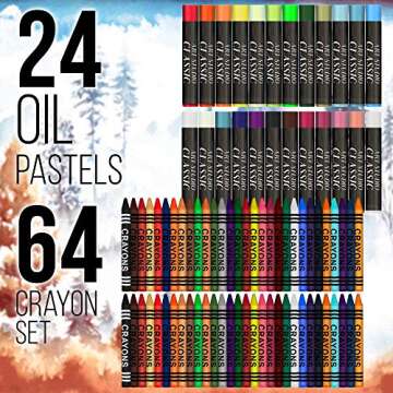 U.S. Art Supply 145-Piece Mega Wood Box Painting and Drawing Set in Storage Case - 2 Sketch Pads, 24 Watercolor Paint Colors, Oil Pastels, Colored Pencils, 60 Crayons, Brushes, Artist Kit
