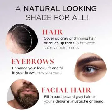 Got? Roots - Pigment Infused Root Touch Up Kit for Light Brown Hair - Temporary Thinning & Gray Cover Up, Brow Filler & Hairline Powder - 0.14 OZ Tub