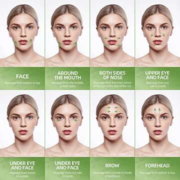 3-in-1 Natural Jade Roller and Gua Sha Set for Face and Eye Ice Roller Facial Cooling Massage Roller