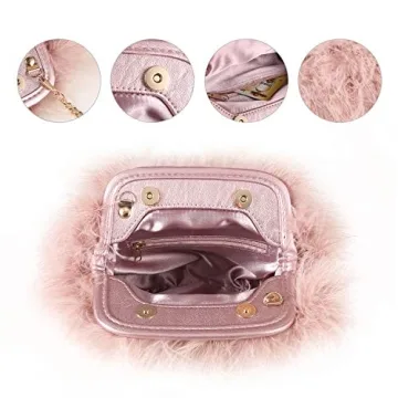 Chic Marabou Feather Clutch - Stylish Evening Handbag