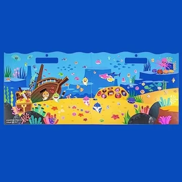 Baby Shark Sticker Play Set - 100 Reusable Puffy Stickers