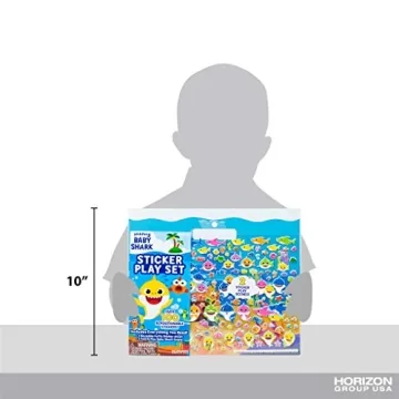 Baby Shark Sticker Play Set - 100 Reusable Puffy Stickers