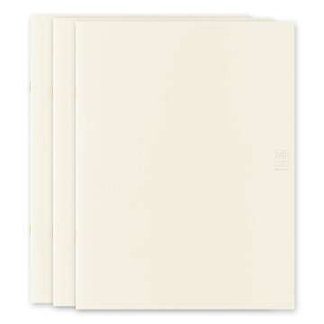 DESIGNPHIL Midori 15217006 Notebook, Lightweight A4, 3-Pack, Square Ruled