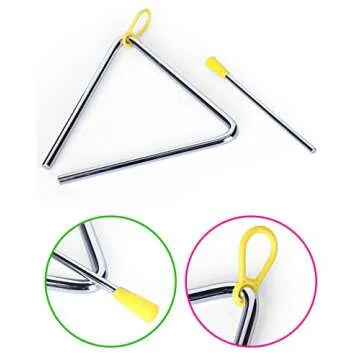 yueton 5" Musical Steel Triangle with Striker
