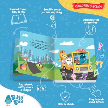 Ditty Bird Musical Books for Toddlers | Interactive Sound Books