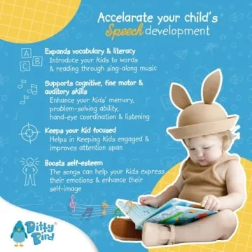 Ditty Bird Musical Books for Toddlers | Interactive Sound Books