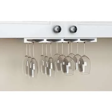 Rustic State Eze Wood Stemware Rack Holds Up to 12 Glasses