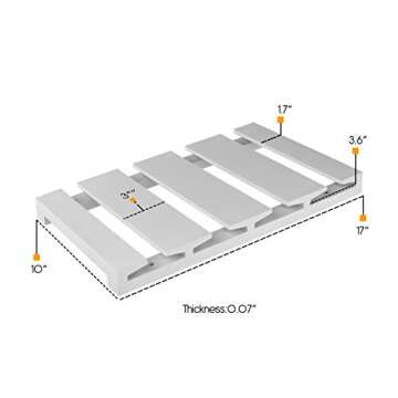 Rustic State Eze 4 Sectional Under Cabinet Mount Wood Stemware Rack Hanging Shelf Glassware Holder Bar Organizer with up to 12 Wine Glass Storage 10 Inch Deep White
