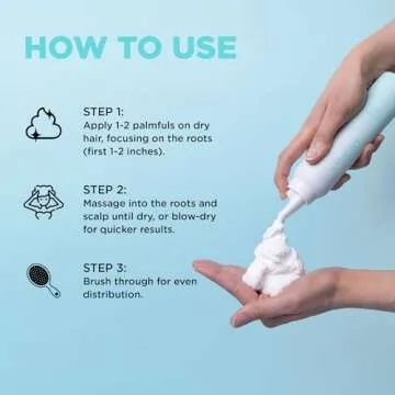 QUICKIE.ME Dry Shampoo Foam - Refreshing, No Residue Formula