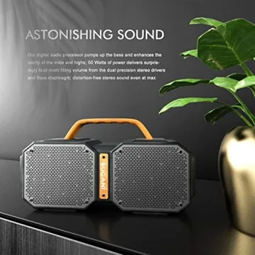 Waterproof 40W Portable Bluetooth Speaker - BUGANI M83