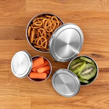 WeeSprout Stainless Steel Storage Containers - Set of 3