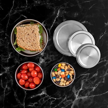 WeeSprout Stainless Steel Storage Containers - Set of 3