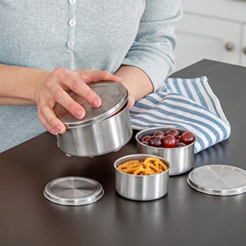 WeeSprout Stainless Steel Storage Containers - Set of 3
