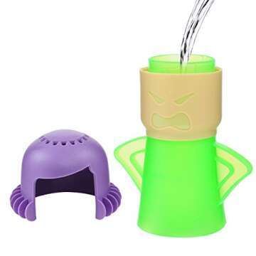 OIF Angry Mama Microwave Cleaner Angry Mom Microwave Oven Steam Cleaner Easily Cleans The Crud in Minutes. Steam Cleans with Vinegar and Water for Home or Office Kitchens-Green
