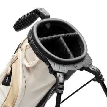 Sunday Golf Loma XL Bag - Lightweight Golf Bag w/Strap and Stand – Easy to Carry Pitch n Putt Golf Bag – Golf Stand Bag for The Driving Range, Par 3 and Executive Courses, 3.4 pounds (Toasted Almond)