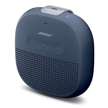 Bose SoundLink Micro: Small Portable Bluetooth Speaker (Waterproof), Midnight Blue