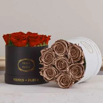 Elegant Preserved Roses Box - Lasts a Year