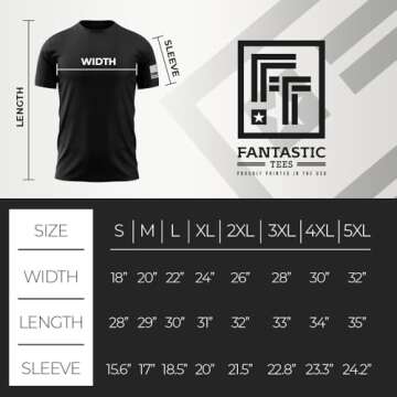 Fantastic Tees USA American Skull Patriotic Shirts for Men T-Shirt (Black, L)