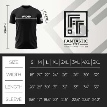 Fantastic Tees USA American Skull Patriotic Shirts for Men T-Shirt (Black, L)