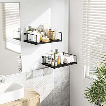 SRIWATANA Rustic Floating Shelves - Stylish Home Storage Solution