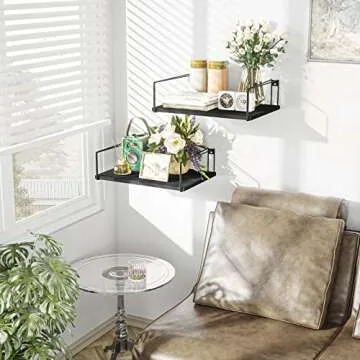 SRIWATANA Rustic Floating Shelves - Stylish Home Storage Solution