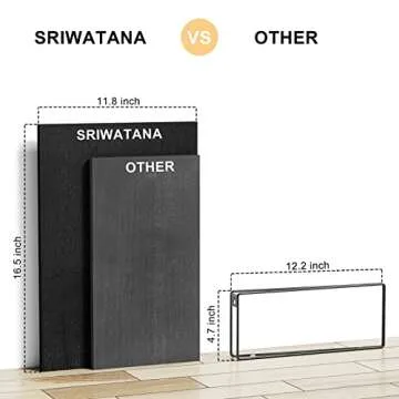 SRIWATANA Rustic Floating Shelves - Stylish Home Storage Solution