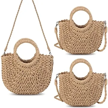 Elegant Rattan Straw Bag for Women - Summer Beach Tote