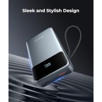 JOYFAR Portable-Charger-Power-Bank Travel Essentials Battery Pack USB C 30000mAh Built in Cable 22.5W Phone Fast Charging Powerbank Compatible with iPhone 16 15 14 13 12 11 iPad Samsung Google Xiaomi