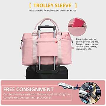 LOVEVOOK Weekender Bag for Women Cute Travel Tote Bag Gym Duffel Bag with Toiletry Bag Carry On Bag Overnight Bag with Wet Pocket Hospital Bag for Labor and Delivery Medium