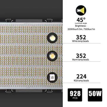 GVM RGB LED Video Light: 50W Kit with App Control for Creative Lighting Solutions