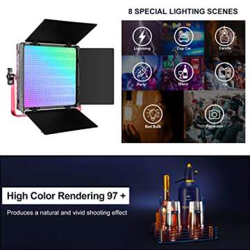 GVM RGB LED Video Light Kit for YouTube & Photography