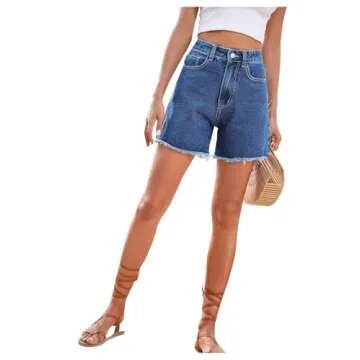 Stylish SweatyRocks High Waisted Denim Shorts for Women