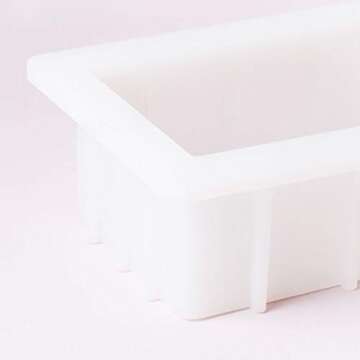 Silicone Loaf Soap Mold Dividers 40ounce Acrylic Partition Clapboard Rectangular White Mould DIY Han...