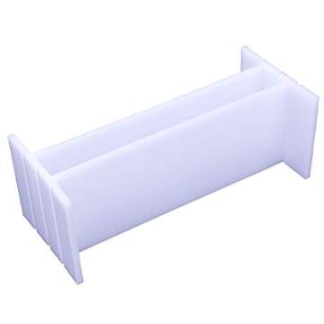 Silicone Loaf Soap Mold Dividers 40ounce Acrylic Partition Clapboard Rectangular White Mould DIY Handmade Swirl Making Tool