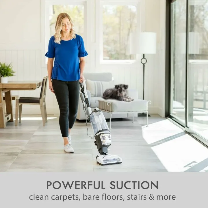 Kenmore DU4399 Featherlite Lift-Up Bagless Upright Vacuum 2-Motor Power Suction Lightweight Carpet Cleaner with Hair Eliminator Brushroll, HEPA Filter and 2 Cleaning Tools, White