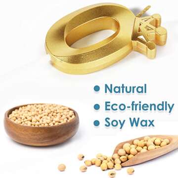 16th Birthday Candles for Cake, Number 16 Gold Candles with Crown, 3D Design Birthday Cake Topper fo...