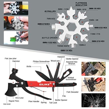 EILIKS 19-in-1 Survival Kit for Men and Women Adventure