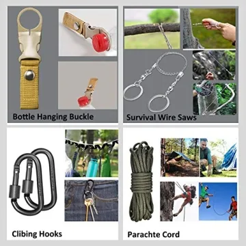 EILIKS 19-in-1 Survival Kit for Men and Women Adventure