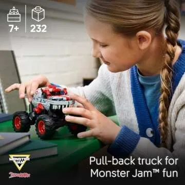 LEGO Technic Monster Jam ThunderROARus Pull-Back Monster Truck Toy - Building Toy for Kids, Boys and...