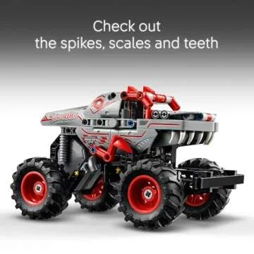 LEGO Technic Monster Jam ThunderROARus Pull-Back Monster Truck Toy - Building Toy for Kids, Boys and Girls, Ages 7+ - Creative Gift Idea for Lovers of Monster Trucks - 42200