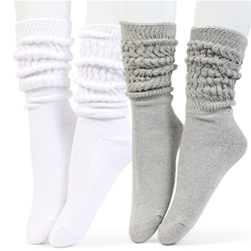 HOT FEET Women's Cozy Slouch Socks 2-Pack - Stylish Comfort
