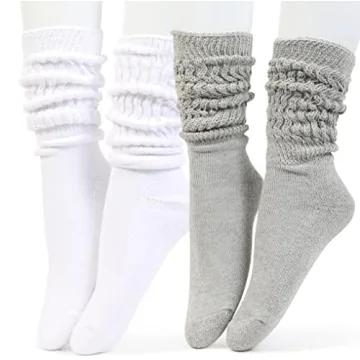 HOT FEET Women's Cozy Slouch Socks 2-Pack - Stylish Comfort