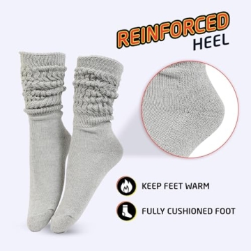 HOT FEET Women's Cozy Slouch Socks 2-Pack - Stylish Comfort