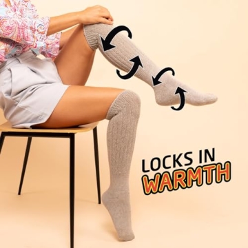 HOT FEET Women's Cozy Slouch Socks 2-Pack - Stylish Comfort