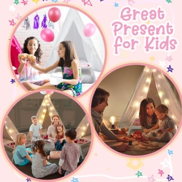 Lemosae Sleepover Teepee Tent Set for Kids' Parties