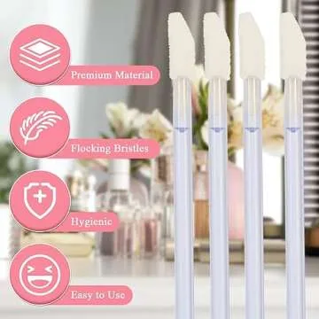 Shintop Disposable Lip Brushes - 100pcs Applicator Wands