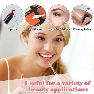 Shintop Disposable Lip Brushes - 100pcs Applicator Wands